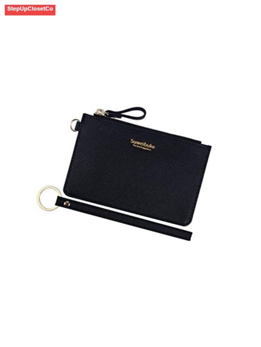 Women Slim RFID Card Holder Wristlet Zip ID Case Wallet Leather Coin Purse